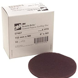 3M 07467 SCUFF DISC 6" HOOKIT MEDIUM MAROON (10PADS)