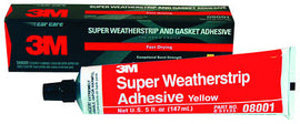 3M™ Super Weatherstrip and Gasket Adhesive, 08001, Yellow, 5 oz Tube
