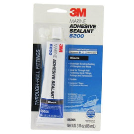 3M™ Marine Adhesive Sealant 5200 Black, PN05205, 3 oz Tube. 05205