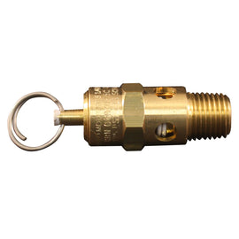 Milton® 1/4" MNPT ASME Safety Valve, 125 PSI Pop off Pressure  1090125