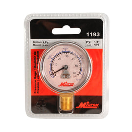 Milton® 1/4" NPT Pressure Gauge 1193