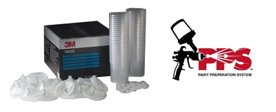 3M™ PPS™ Lid & Liner Kit, 16000, Standard (22 fl oz), 200 Micron Filter, 50 Lids & Liners per kit