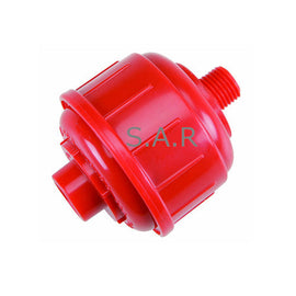 S.A.R. DISPOSABLE INLINE PLASTIC FILTER RED 1006