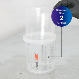 thumbnail image 2 of PPG DOX 273 2.5 Quart (85oz) Auto Paint Mixing Cups With Lids - Qty 5 2 of 2
