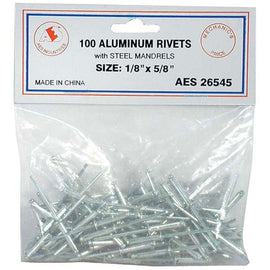 Aluminum Rivets - 1/8 x 5/8" - 100 PC 26545