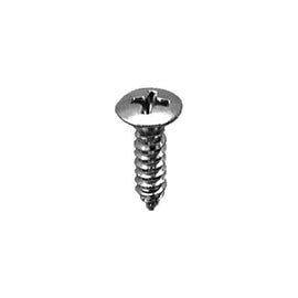 8 X 5/8 PHILLIPS OVAL HEAD TAP SCREW CHROME #2709