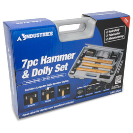 7pc Hammer & Dolly Set - Wood Handles 2720