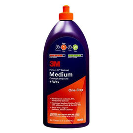 3M PERF. IT GELCOAT MED. CUT COMPOUND +WAX (PINT) 36105