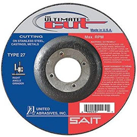 United Abrasives SAIT 22380 4-1/2x.045x7/8 Ultimate Cut Premium Performance Cut-Off Wheels