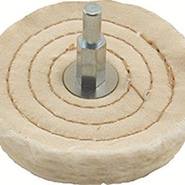 ENKAY 3" WHEEL POLISHING BUFF-3 ROW 1/4 SHANK 160-300