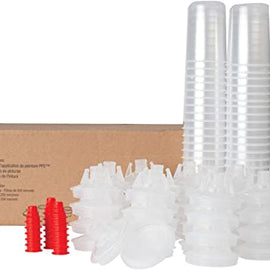 3M™ PPS™ Lid & Liner Kit, 16114, Mini (6 fl oz), 200 Micron Full Diameter Filter, 50 Lids & Liners per kit