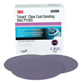 3M™ Trizact™ Hookit™ Foam Discs, 02085, 6 in, P3000, kit