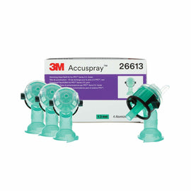 3M™ Accuspray™ Atomizing Head Refill Pack for 3M™ PPS™ Series 2.0, 26613, Green, 1.3 mm, 4 nozzles per pack.