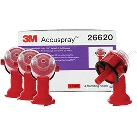 3M™ Accuspray™ Atomizing Head Refill Pack for 3M™ PPS™ Series 2.0, 26620, Red, 2.0 mm, 4 nozzle per pack.