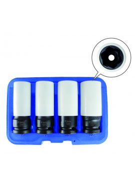 Astro 7404 Flank Bite Damaged Lug Nut Socket Set w/ Spinning Protective Sleeves