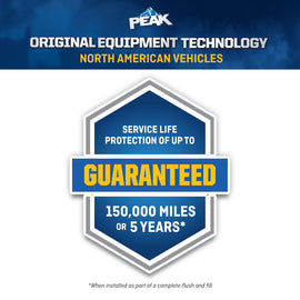 PEAK ORIGINAL EQUIPMENT TECHNOLOGY ANTIFREEZE + COOLANT for NORTH AMERICAN VEHICLES - GOLD 50/50 PREDILUTED NAGB53