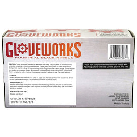 Gloveworks BINPF48100 Black Nitrile Latex Free Disposable Gloves, XL, 100-Ct $24.99