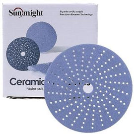 SUNMIGHT 6" CERAMIC FILM DISC 76511 *220* MULTIHOLE GRIP VELCRO