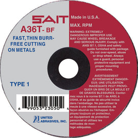 United Abrasives- SAIT 23200 Type 1 6-Inch x 1/16-Inch x 5/8-Inch A36T Fast Cut-Off Wheels