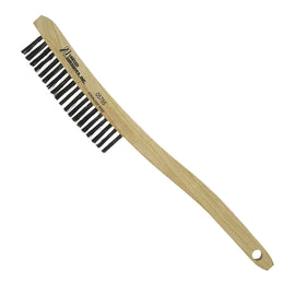 United Abrasives SAIT 05755 3 X 19 Stainless Steel Scratch Brush Curved Handle Scratch Brush