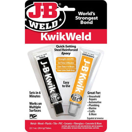JBWELD KWIKWELD™ TWIN TUBE - 2 OZ 2-PARTS 8276